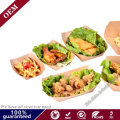 Wholesale Sushi Take out Containers Boat Kraft Paper Bowl for Cookies Potato French Fried Fries